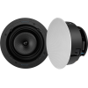 VX82R 8″ ROUND IN-CEILING SPEAKER W/ WHITE MICRO TRIM GRILLE (1 PAIR)