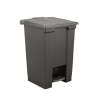 Rubbermaid Commercial, Legacy, 12 gal, Plastic, Black, Square, Receptacle