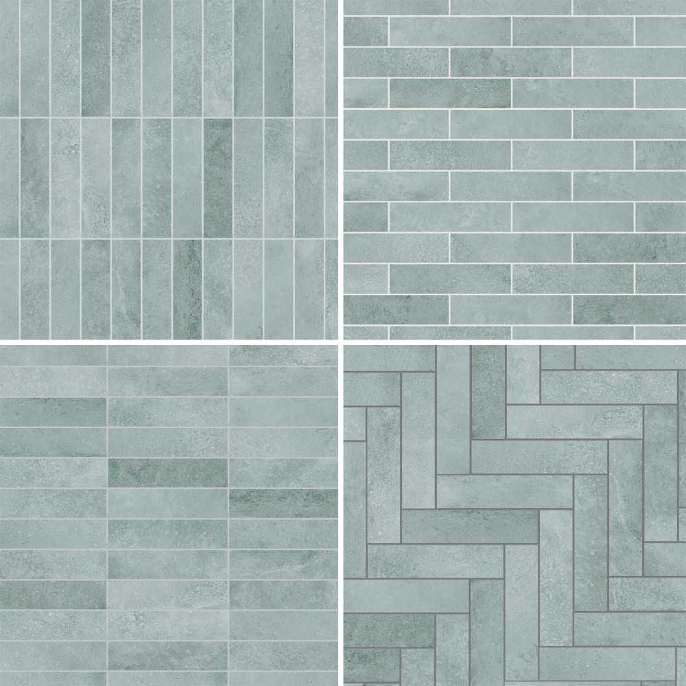 Atlas Brick Grey 2-3/8 in. x 9-3/4 in. Porcelain Floor and Wall Tile