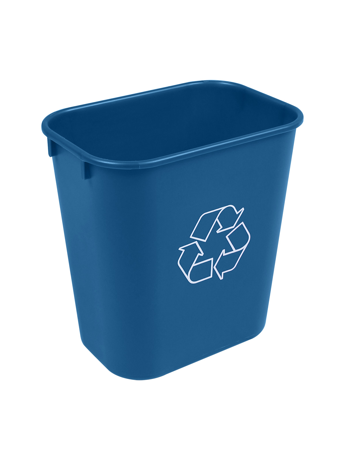 RECYCLING & WASTE BASKET – Single – Body – 14 Q – Mobius Loop – Royal Blue PCR