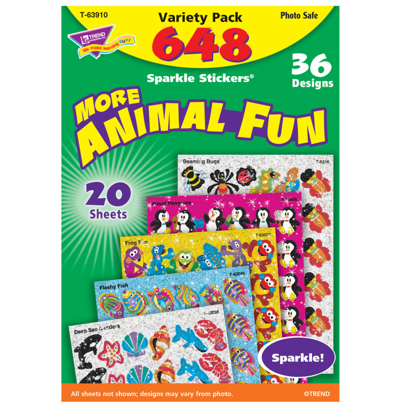 Animal+Fun+Sparkle+Stickers%C2%AE+Variety+Pack%2C+656+ct