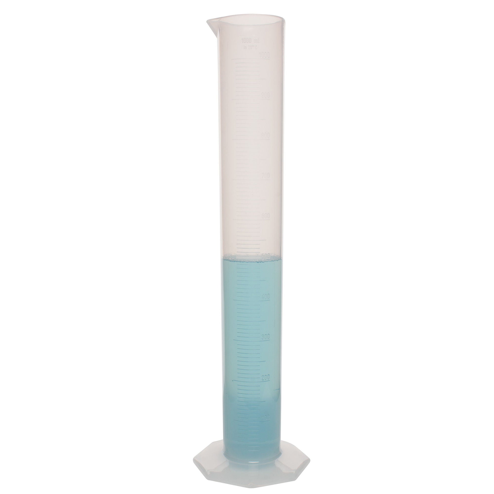 Bel-Art Translucent Polypropylene Graduated Cylinder, 1,000 mL