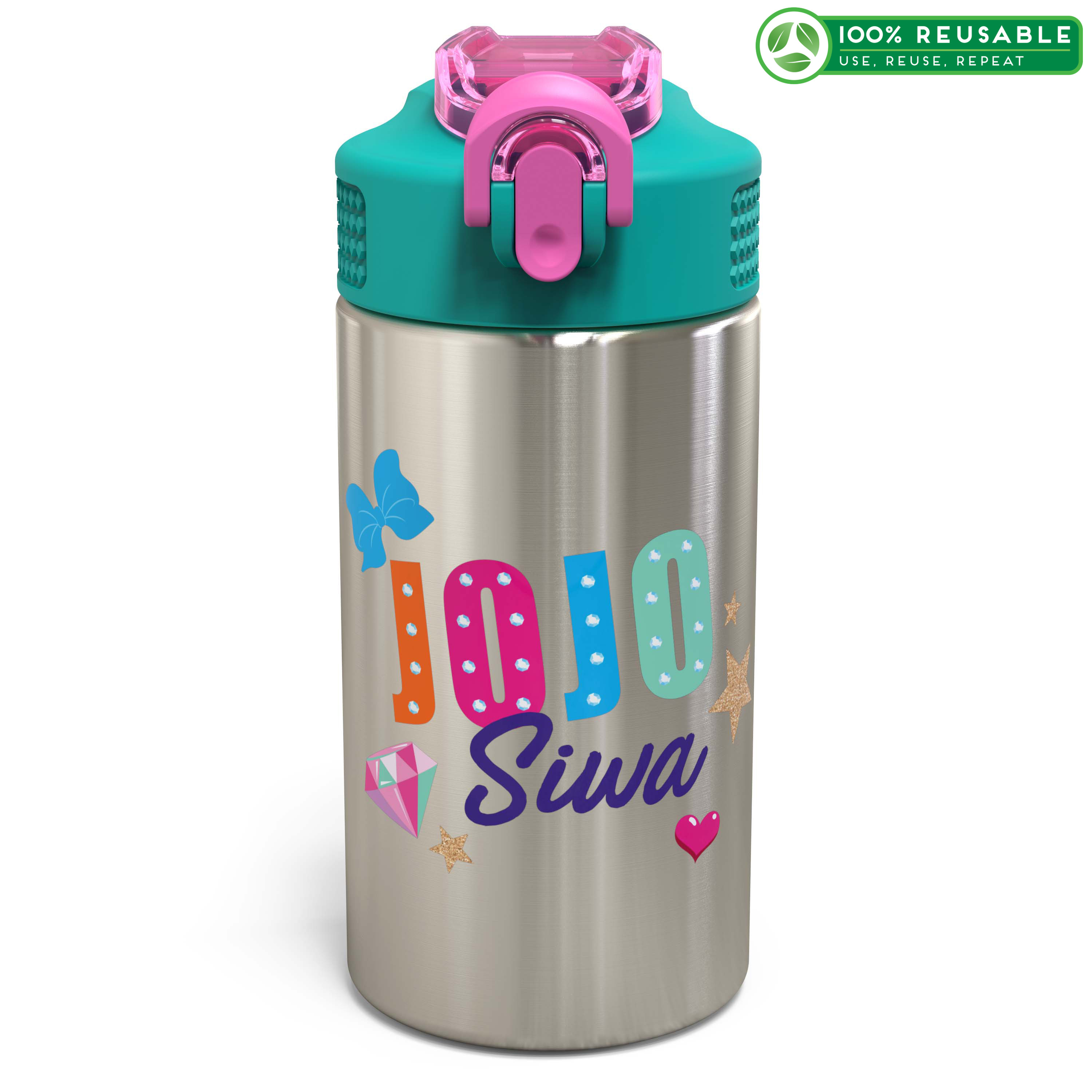 JoJo Siwa 15.5 ounce Water Bottle, Jojo Siwa & Friends slideshow image 1 JoJo Siwa 15.5 ounce Water Bottle, Jojo Siwa & Friends slideshow image 1