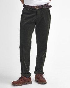 Stretch Cord Tailored Trousers Forest