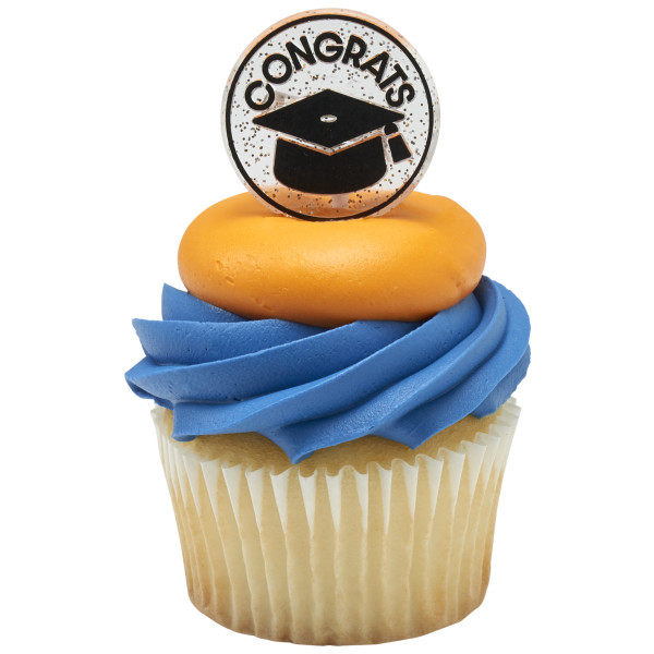 Confetti Grad Cupcake Rings