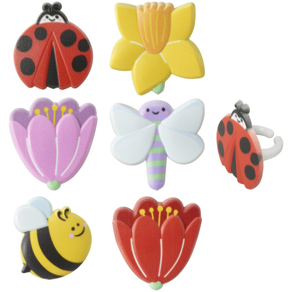 Springtime Blooms Cupcake Rings