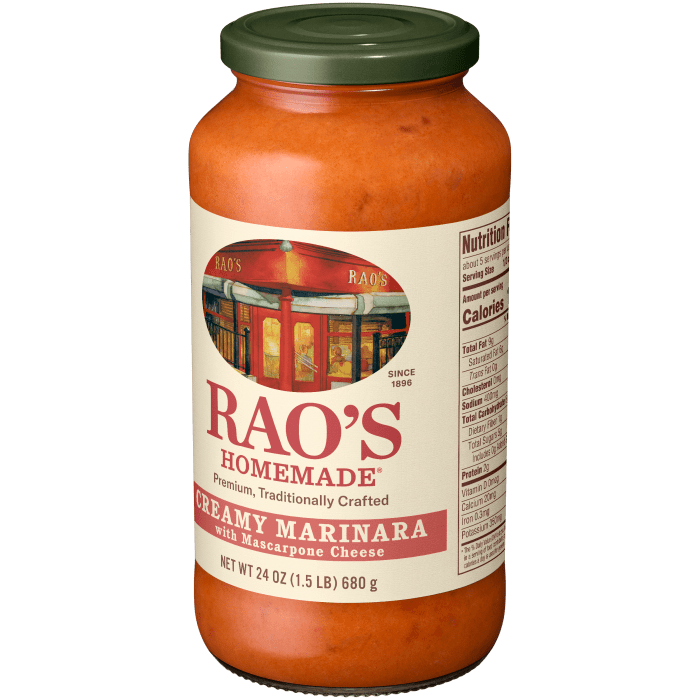 Creamy Marinara with Mascarpone Sauce, 24 oz - Right angle Image