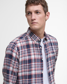 Bridport Linen Tailored Long-Sleeved Shirt Classic Navy