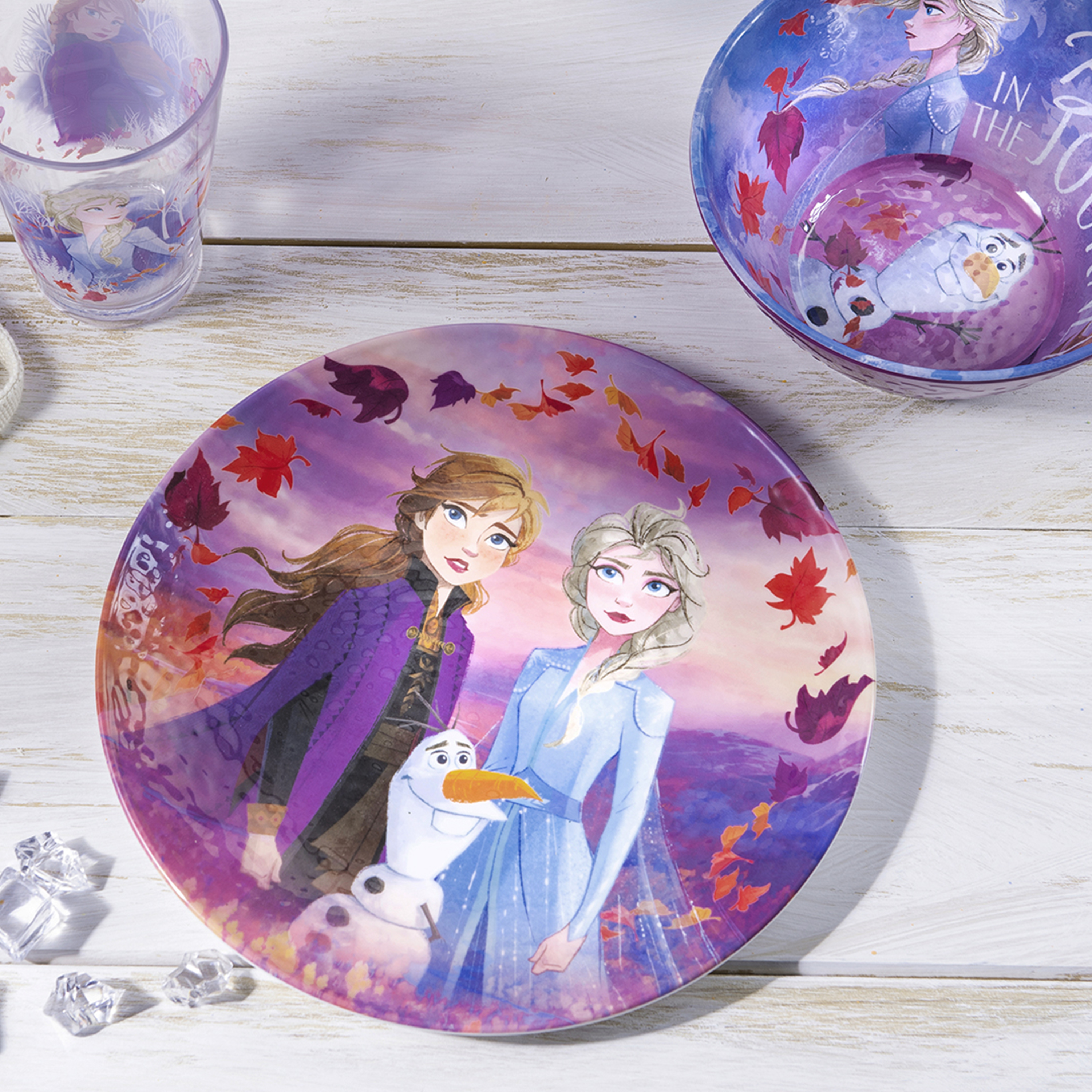 Disney Frozen 2 Movie Kids 9-inch Plate and 6-inch Bowl Set, Anna and Elsa, 2-piece set slideshow image 2 Disney Frozen 2 Movie Kids 9-inch Plate and 6-inch Bowl Set, Anna and Elsa, 2-piece set slideshow image 2