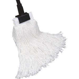 Hillyard, Rayon Cut-End Wet Mop Head with 5" Headband, 12 oz, White
