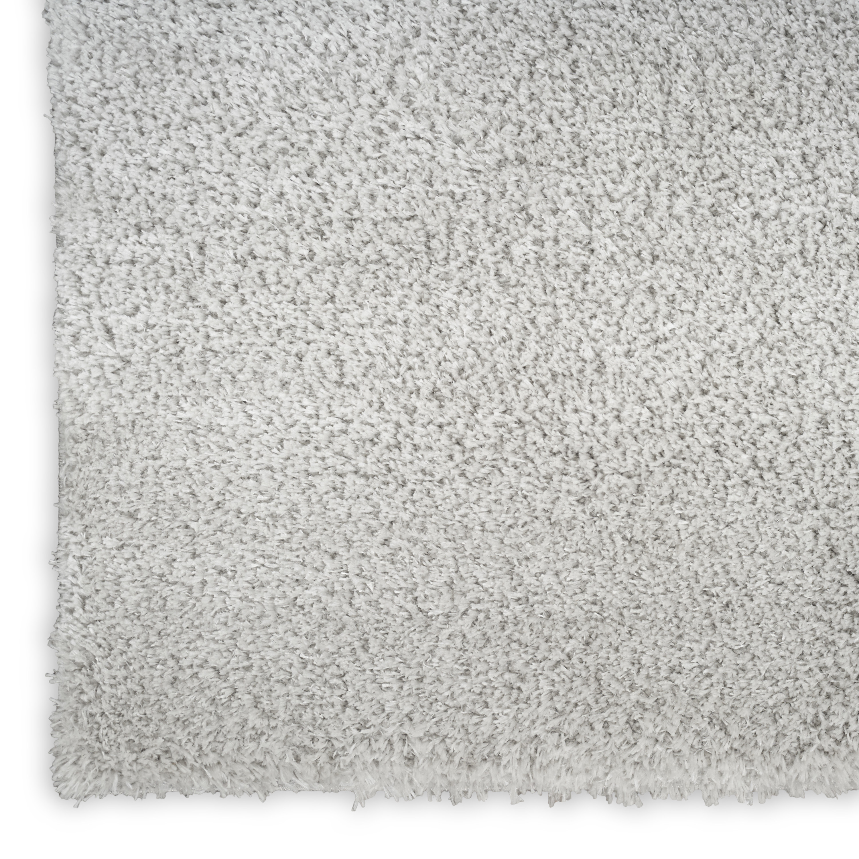 Nourison Pacific Shag 7'10" x 9'10" Silver Shag Indoor Rug