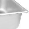 Half-size 4-inch-deep Super Pan® heavy-duty stainless steel steam table pan