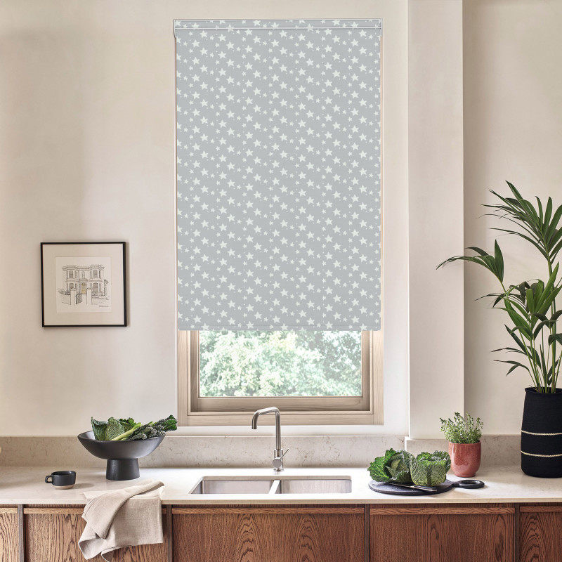 Zoom Blackout Grey Roller Blind