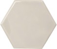 Playscapes Linen 4″ Hexagon Wall Tile Glossy