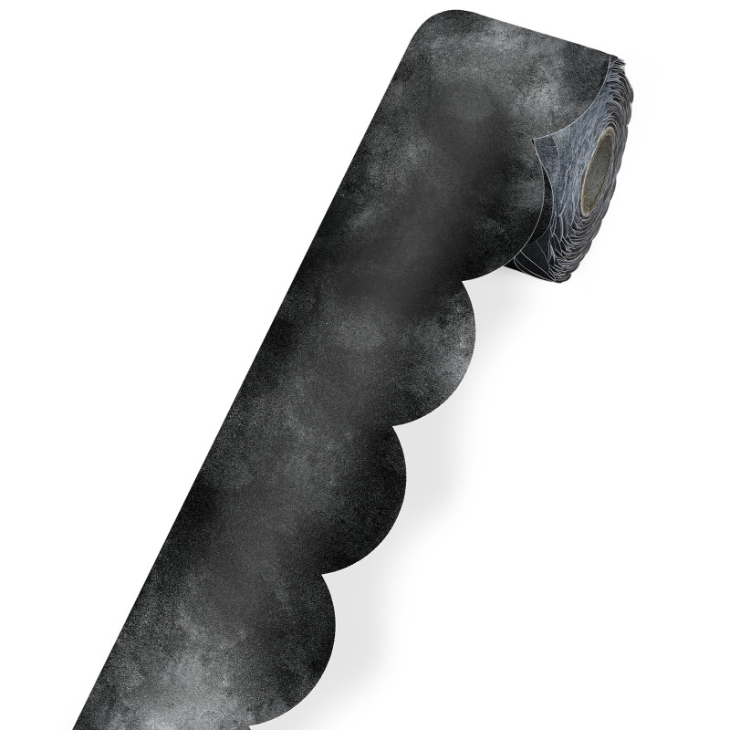 Chalkboard Rolled Scalloped Borders, 65 Feet