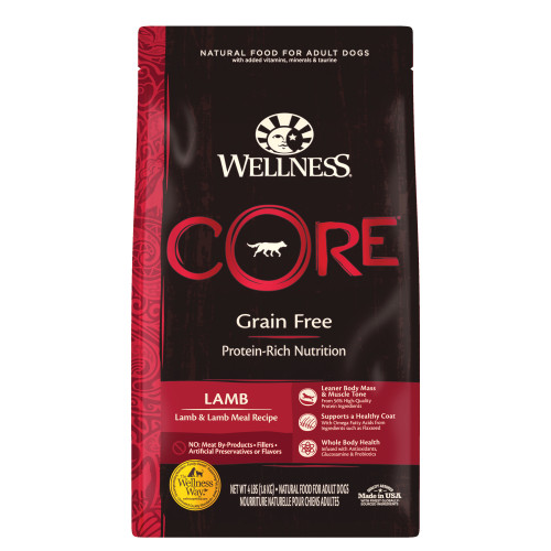 Wellness CORE Grain Free Lamb Front packaging
