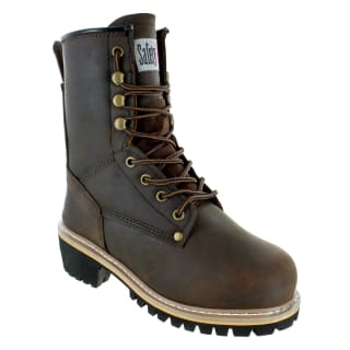 Safety Girl Women's Dark Brown 8 inch Logger Boots