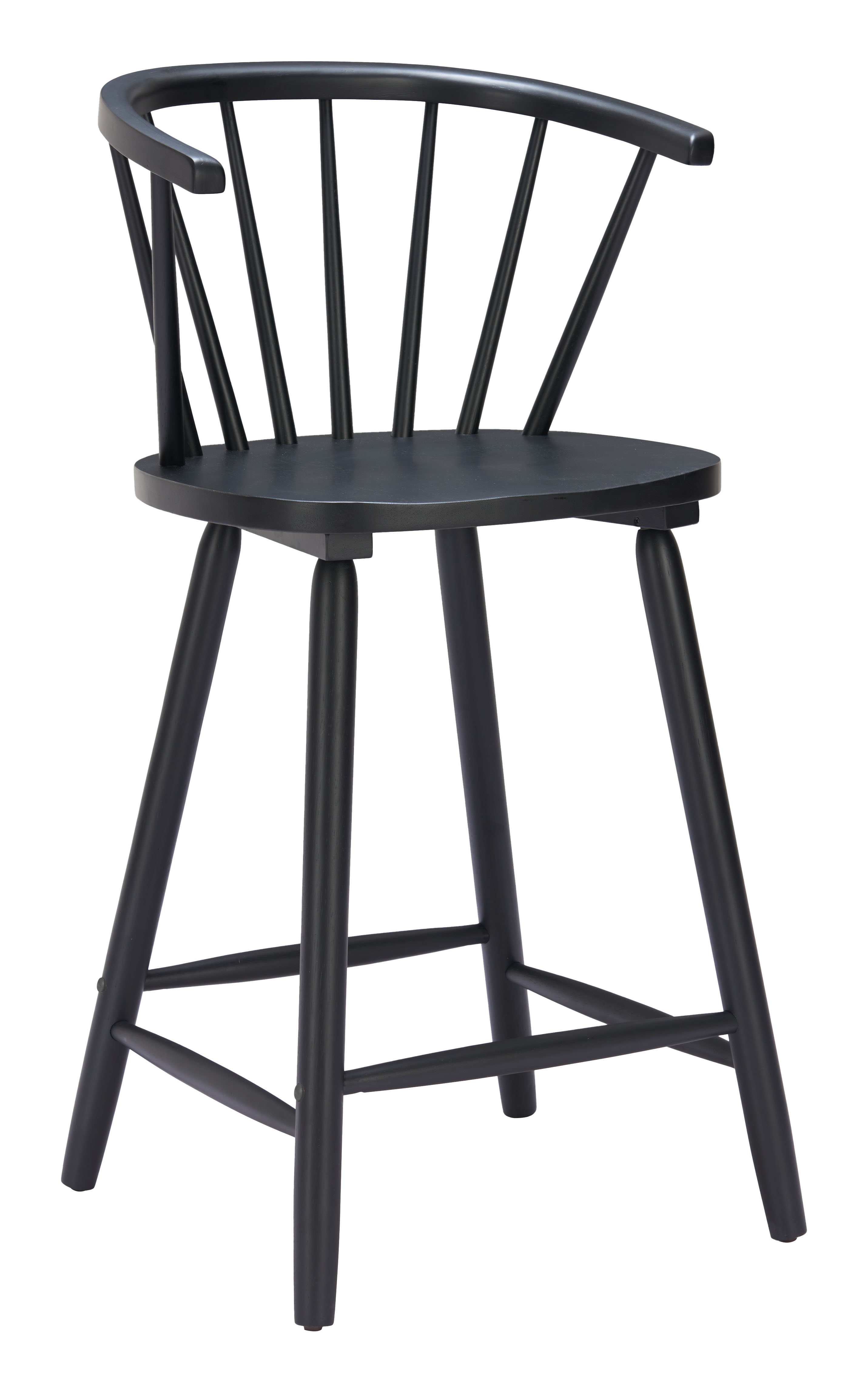 Stenger Counter Stool (Set of 2) Black product image