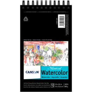 Artist Series Montval Watercolor Pad, Top Wire Binding, 12 Sheet, 5.5x8.5 inch, 1 Count