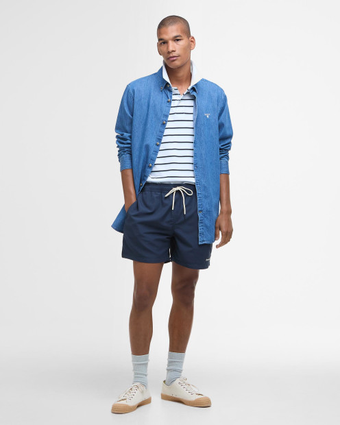 Staple Logo 7" Swim Shorts Classic Navy