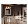 Light Bath Fixture, Gray, 24-1/2 in. Dia, Dry Location