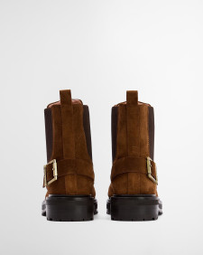 Stivaletti stringati Leonie Tobacco Suede