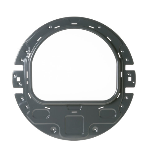 Dryer door frame and glass assembly