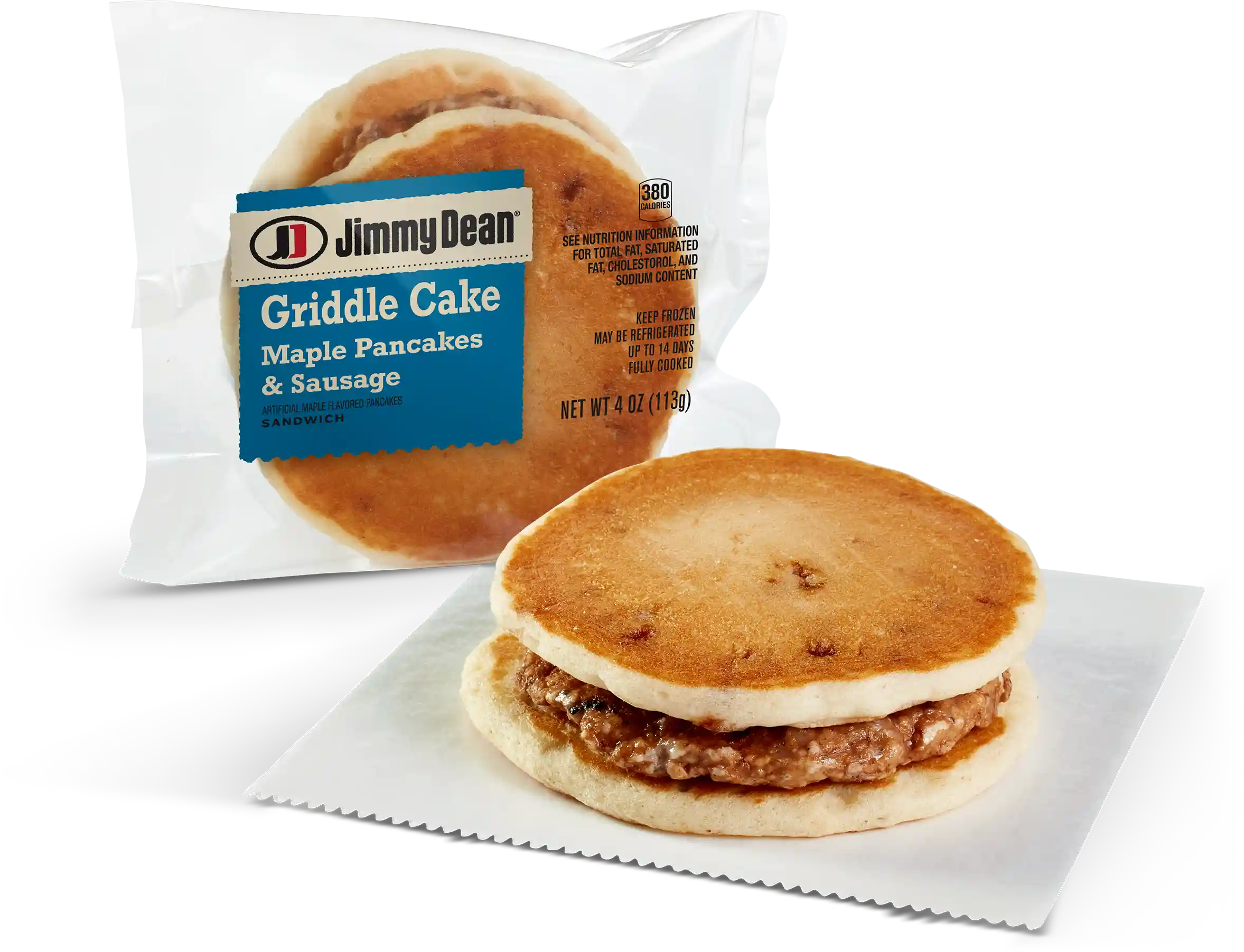 Jimmy Dean® Pancake & Sausage Sandwich https://images.salsify.com/image/upload/s--8azTRAT6--/q_25/c7db967f8fe0a093ec0373aeb82ea67692f9c4ce.webp