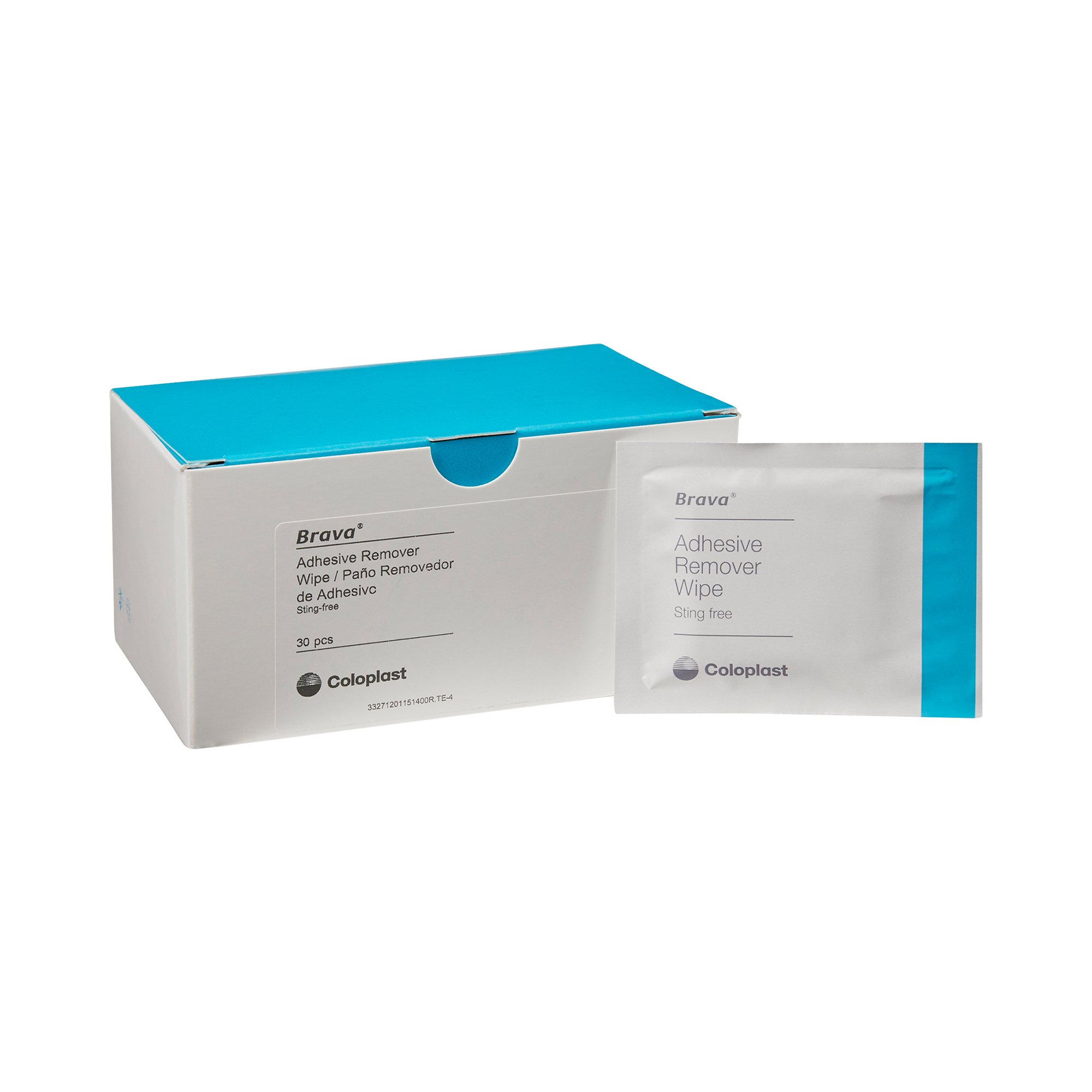Brava® Adhesive Remover Wipes, Alcohol-Free, No-Sting Formula, 6 x 4.5 Inch