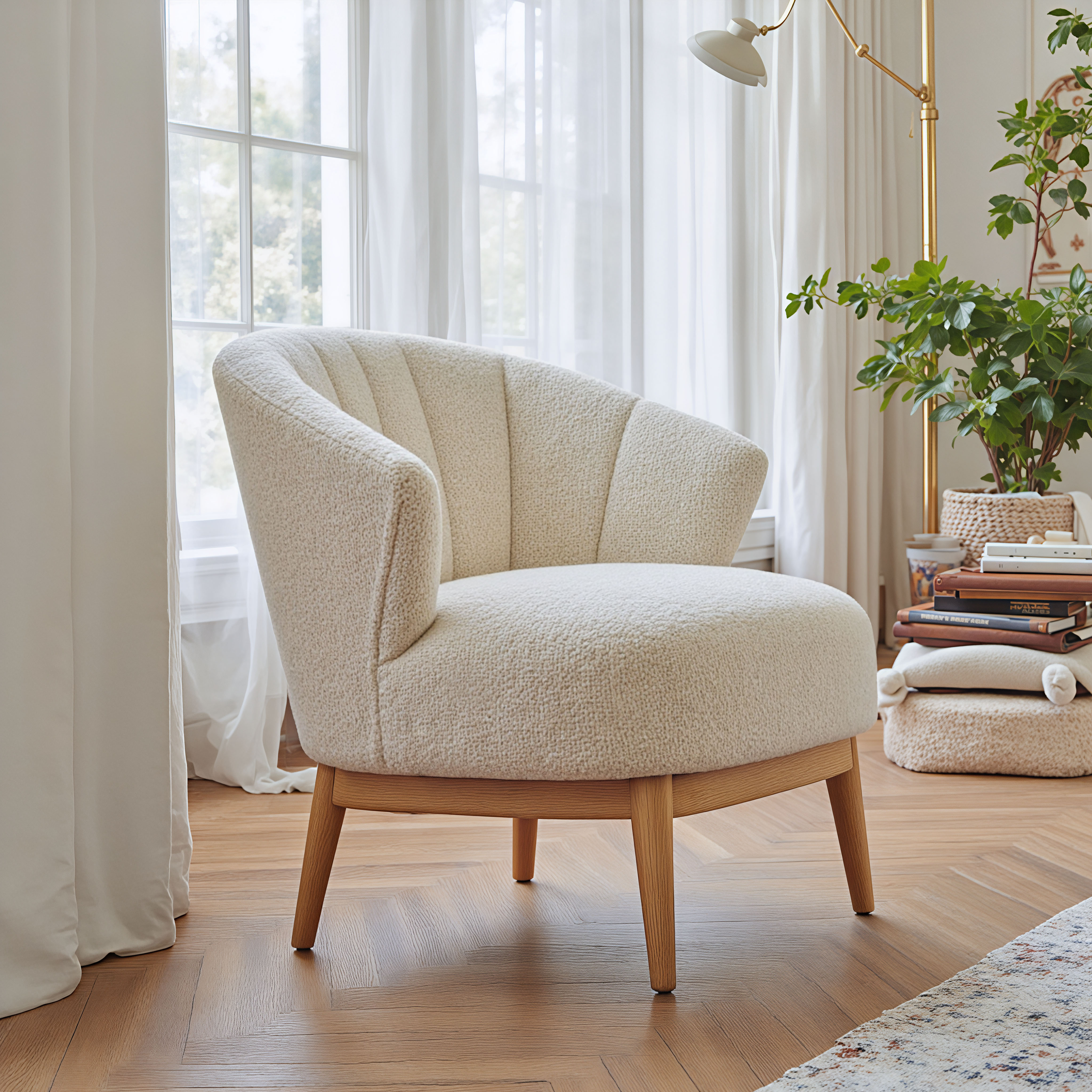 Leque Accent Chair Tawny Beige product image
