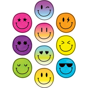 Brights 4Ever Acentos de caras sonrientes, paquete de 30