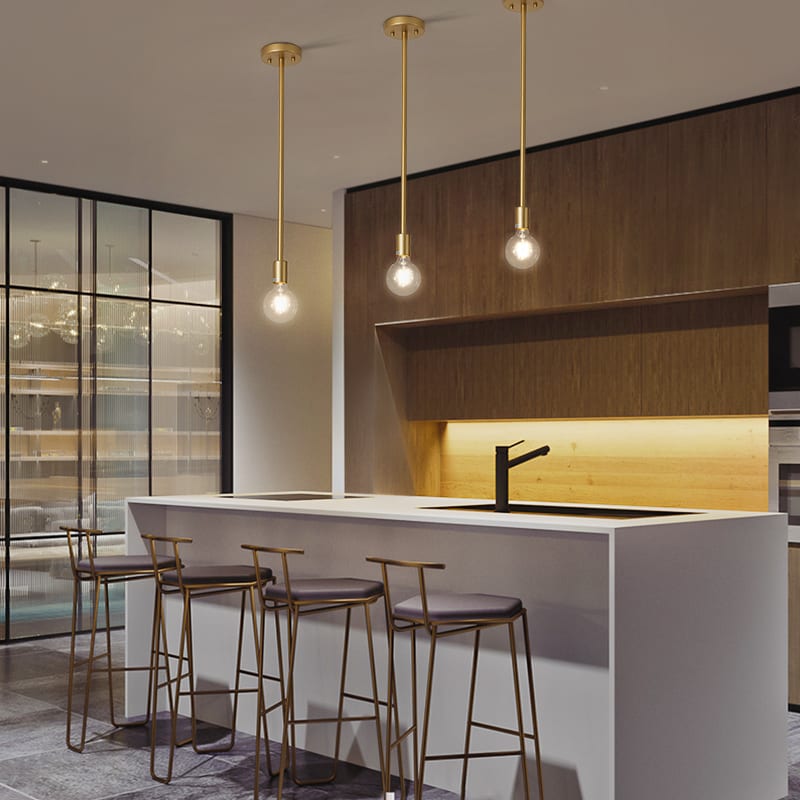 Single Bulb Pendant 1 Light — installation 2