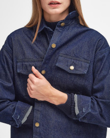 Cassie Denim Oversized Long-Sleeved Shirt 