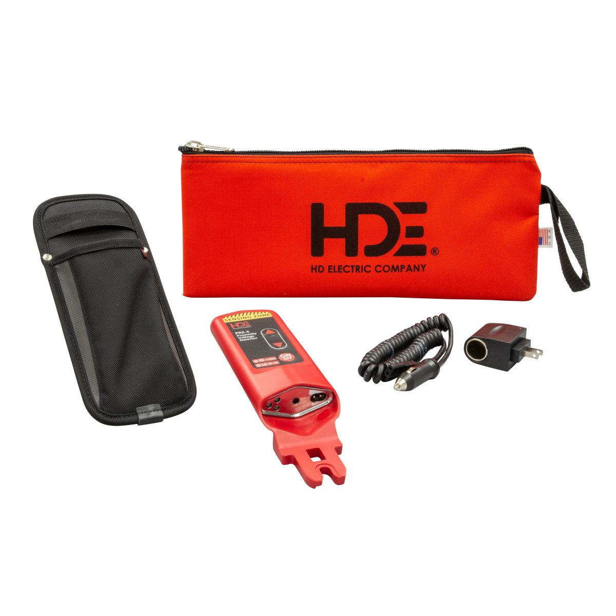 PRX proximity voltage detector XF HS BG, 4kV. Verify the presence of voltage without contacting the conductor.  Audible and visual alert when voltage is present.  Powered by a rechargeable Li-Ion battery.  HI/LO proximity voltage detector with two voltage ranges, 50V-4kV and above 4kV
