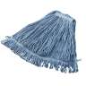 Rubbermaid Commercial, Super Stitch, Blend Looped-End Wet Mop Head with 1" Headband, 24 oz, Blue