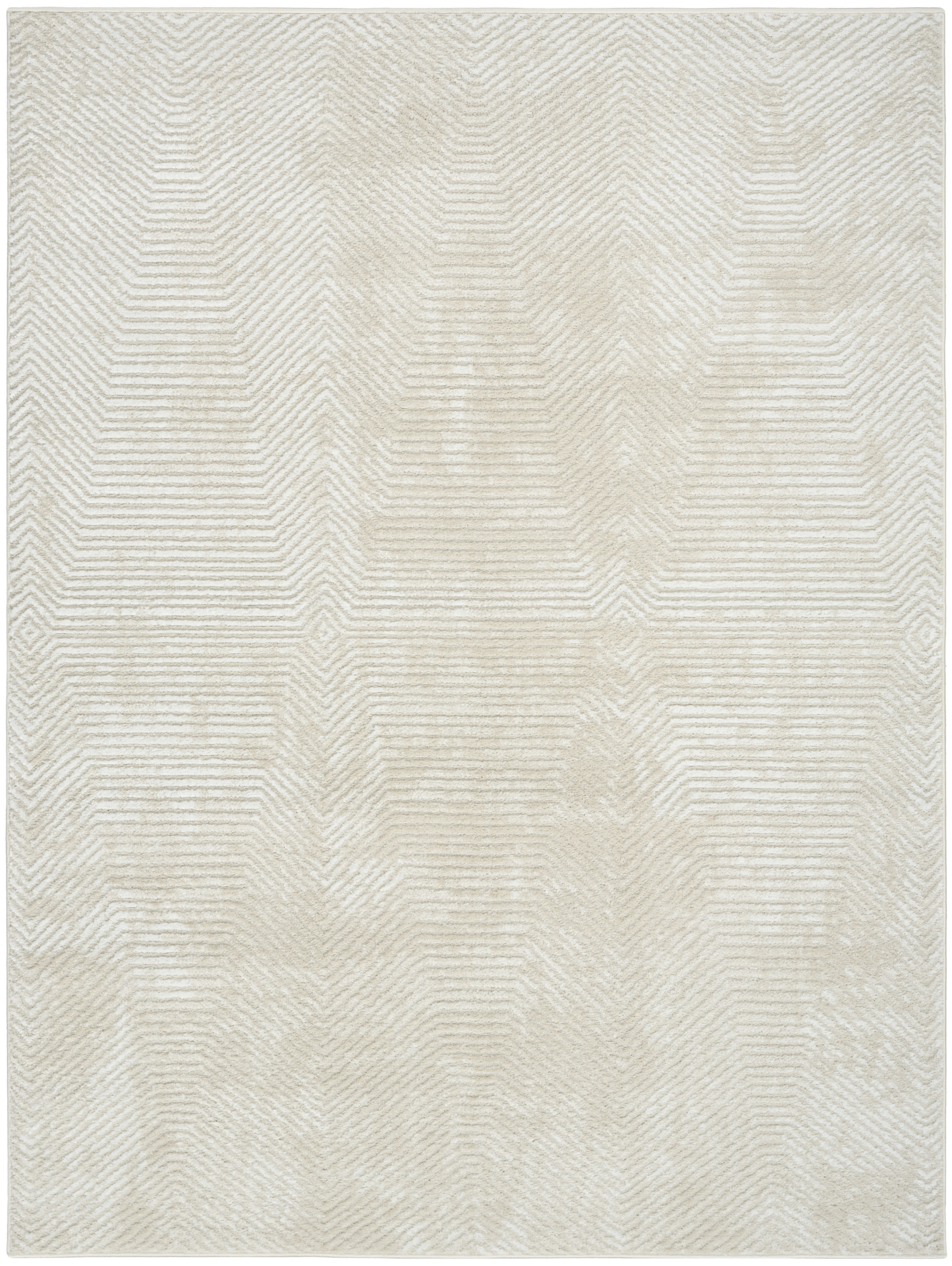 Nourison Dekor 4' x 6' Ivory Beige Modern Indoor Rug