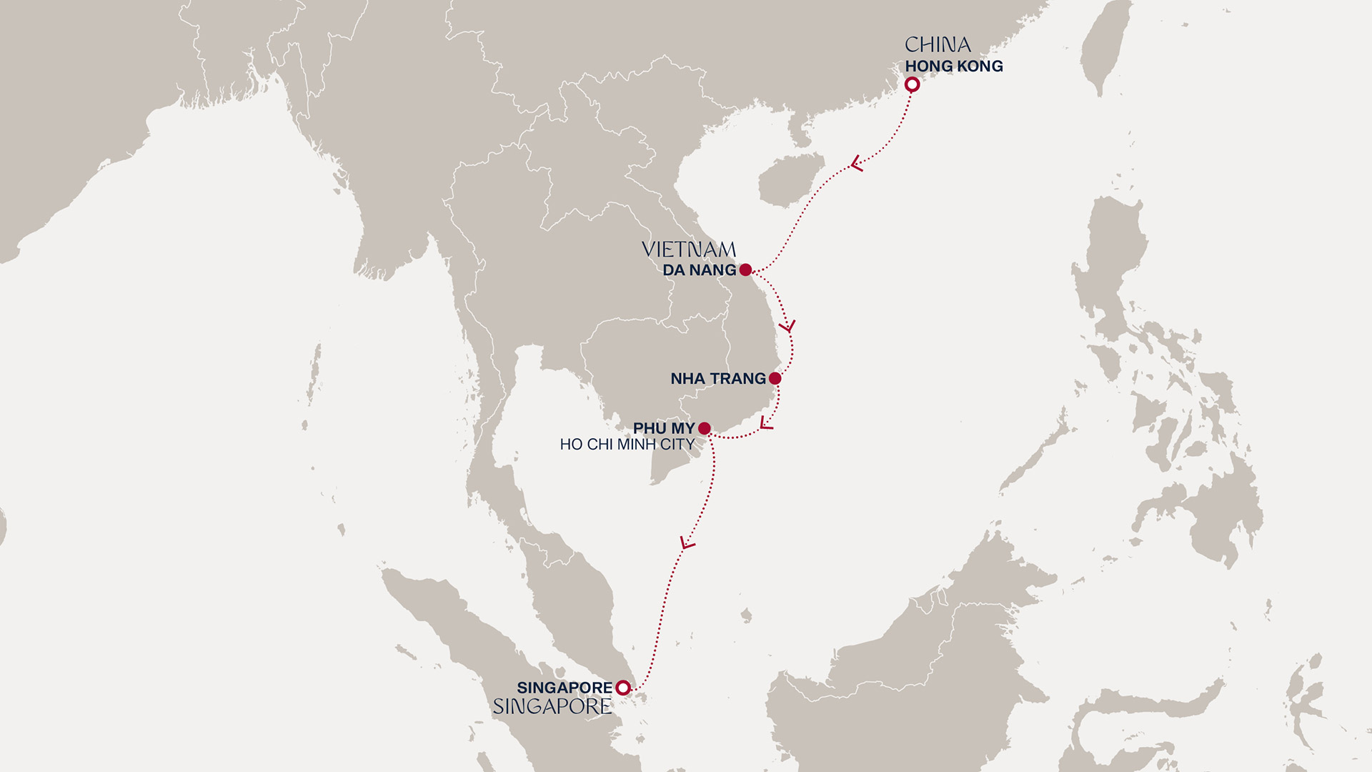Itinerary map