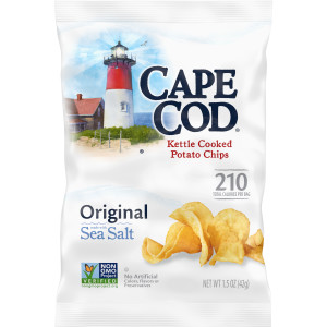 Cape Cod® Potato Chips, Original Kettle Cooked Chips, Snack Bags 1.5 Oz