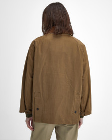 Peached Oversized Bedale Casual Jacket Dark Sand
