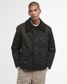Barbour x TO KI TO Forest Waxed Jacket Sage