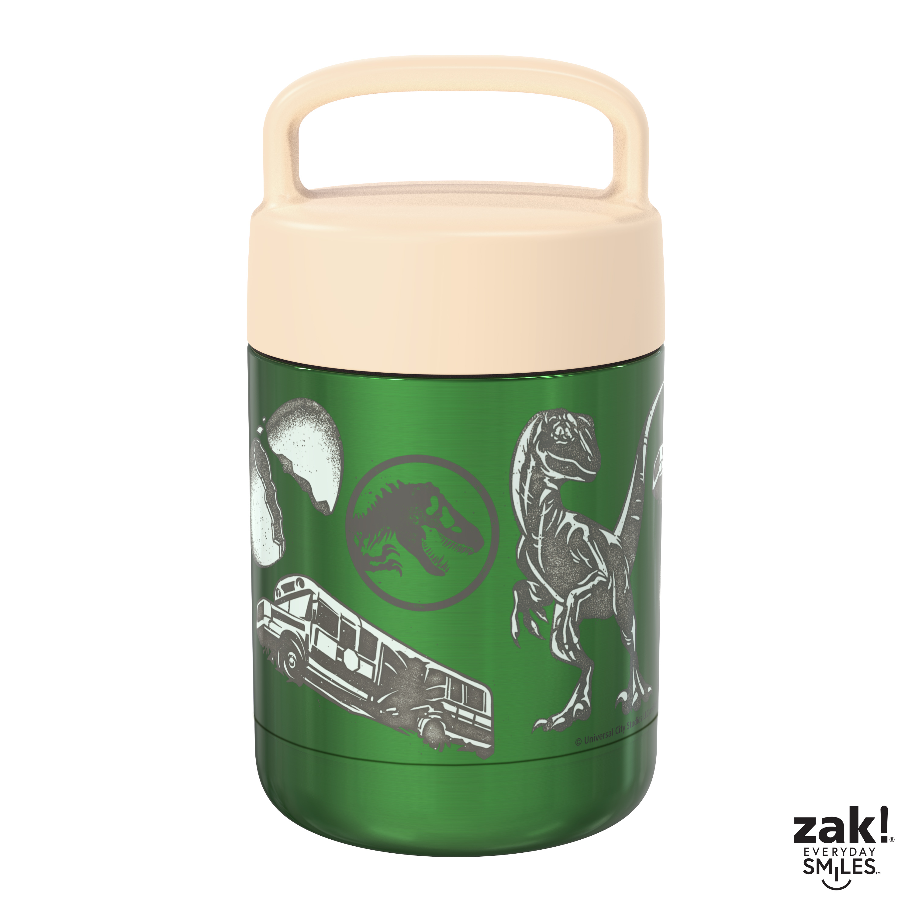 Jurassic World Dominion Reusable Vacuum Insulated Stainless Steel Food Container, T-Rex slideshow image 3