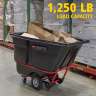 RUB1315BK, Rubbermaid Commercial, BRUTE Standard Duty, Rotomolded Tilt Truck, Standard Duty, 1 Cubic Yard, Black