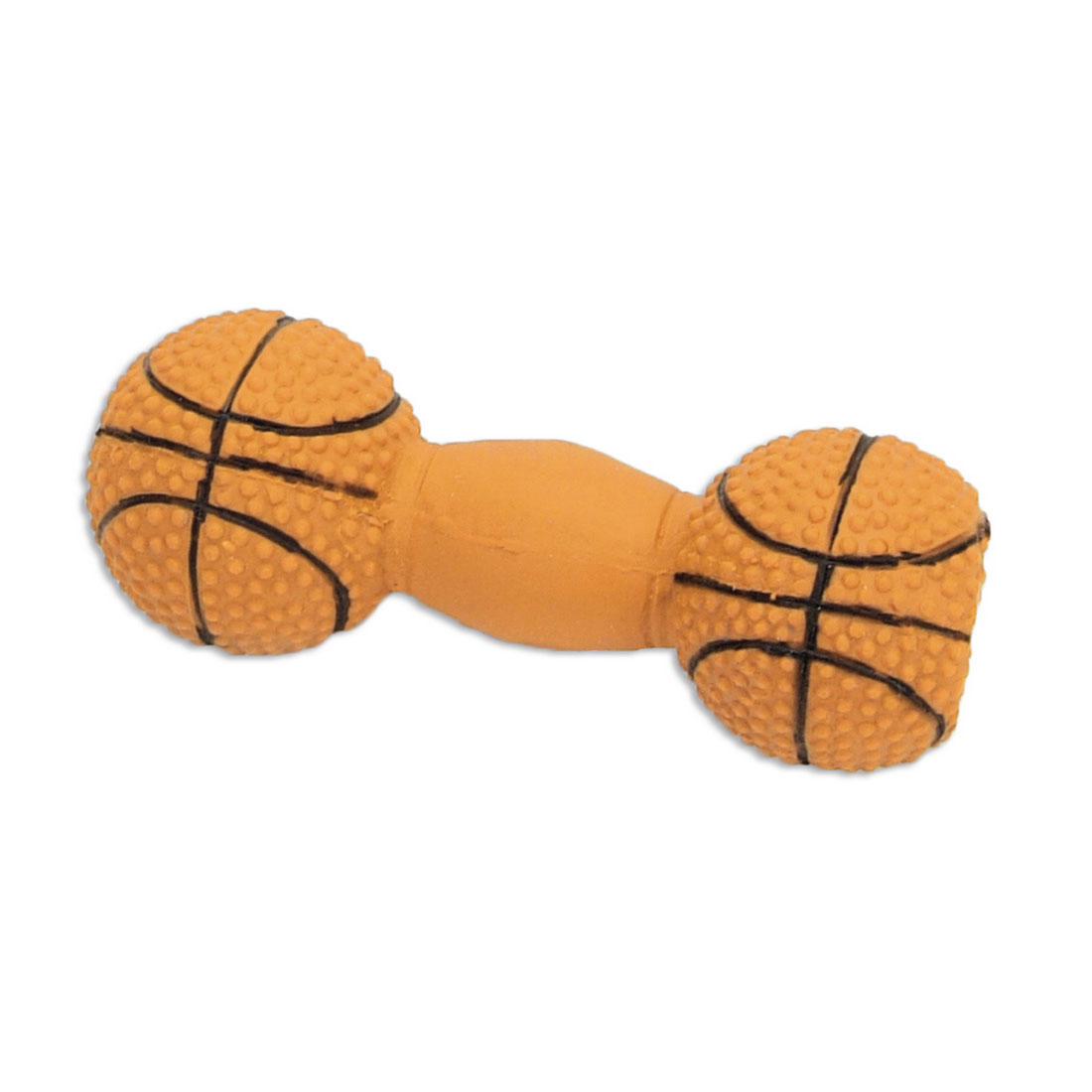 Rascals® 4" Latex Basketball Dumbbell Dog Toy