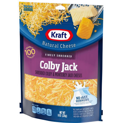 Kraft Colby Jack Finely Shredded Cheese, 8 oz Bag