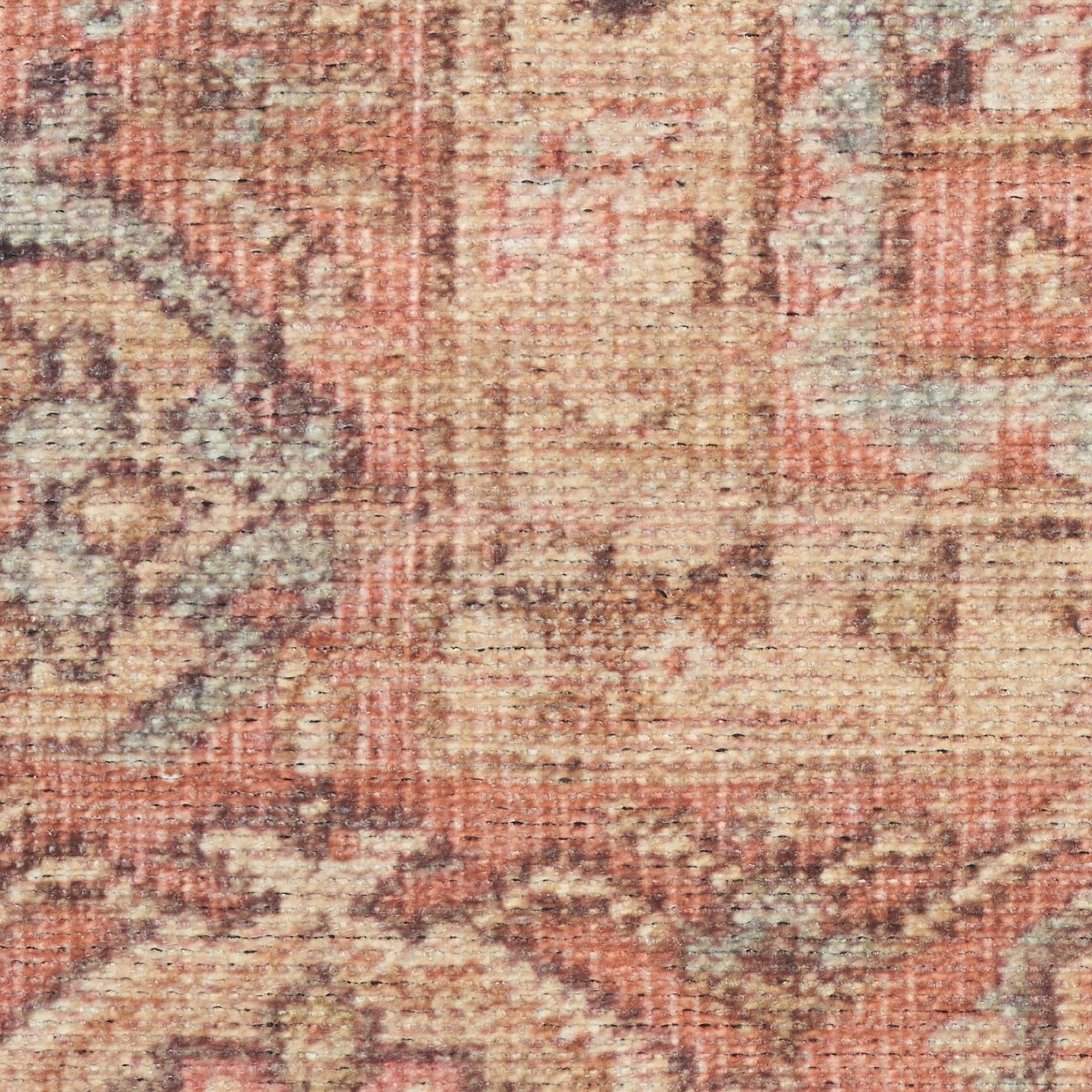 Nourison Vintage Washables 9'10" x 13'2" Coral Multicolor Vintage Indoor Rug