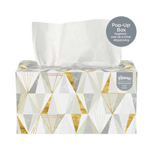 KIM01701, Kimberly Clark, Kleenex, 1 ply, 9.00"x10.50", Paper, General Purpose Wipers, White