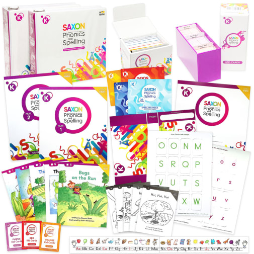 Saxon Phonics & Spelling Homeschool Complete Kit Grade K