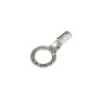 Non-Insulated Ring Terminal Length 1.10 Inches Width .59 Inches Bolt Hole 3/8 In Wire Range #12-#10 AWG Copper Tin Plated
