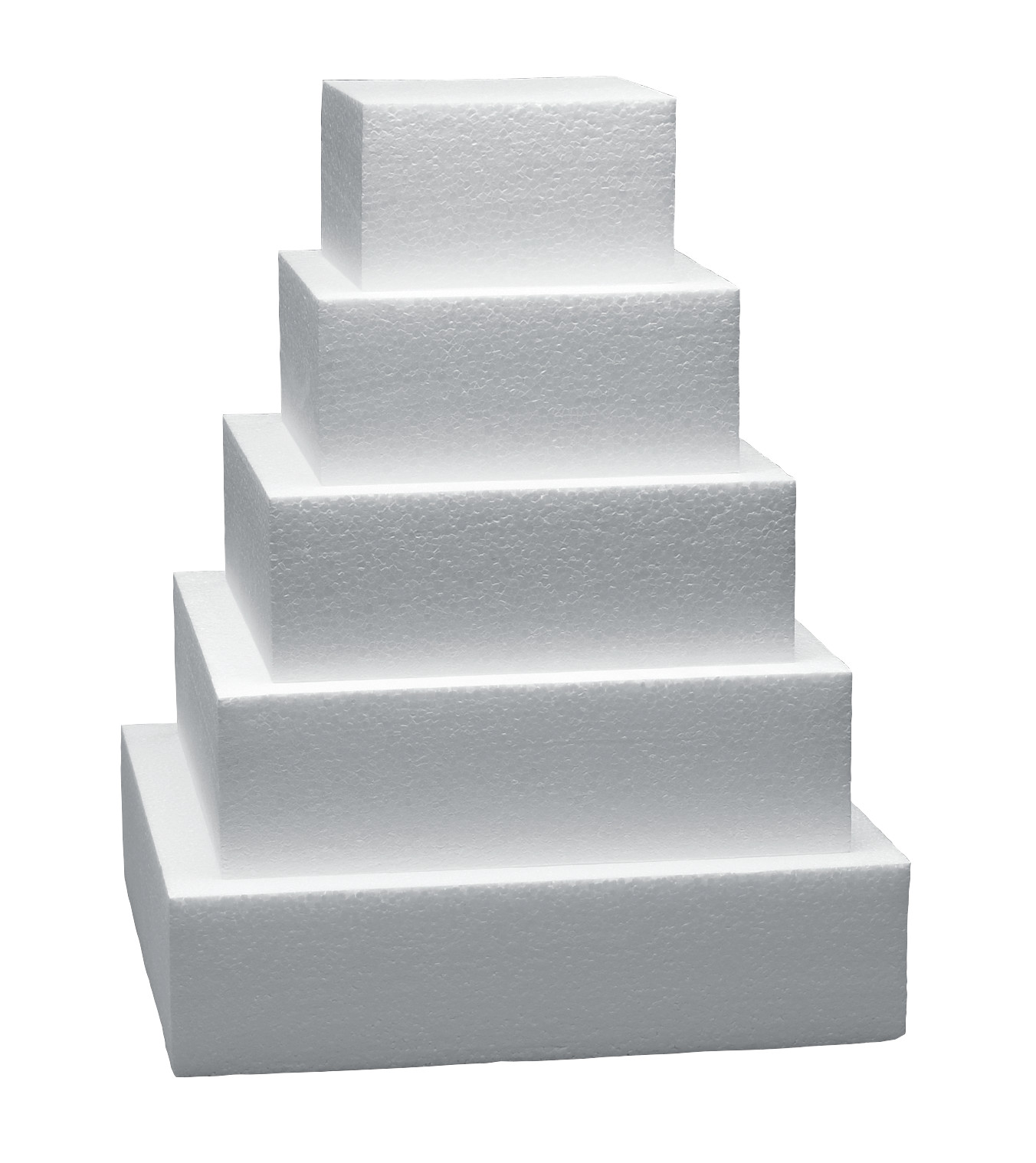 Square Styrofoam 10" x 3.5" Cake Form DecoPac