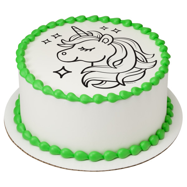 Paintable Unicorn Sparkle PhotoCake® Edible Image®